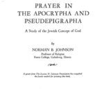 خرید و دانلود نسخه کامل کتاب Prayer in the Apocrypha and Pseudepigrapha