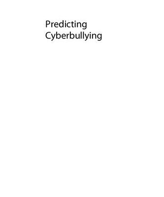 خرید و دانلود نسخه کامل کتاب Predicting Cyberbullying: Research, Theory, and Intervention