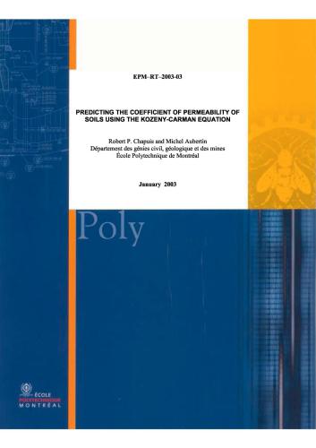 خرید و دانلود نسخه کامل کتاب Predicting the coefficient of permeability of soils using the Kozeny-Carman equation_68c1ba411a4dd.jpeg خرید و دانلود نسخه کامل کتاب Predicting the coefficient of permeability of soils using the Kozeny-Carman equation