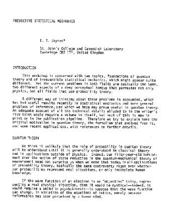 خرید و دانلود نسخه کامل کتاب Predictive statistical mechanics