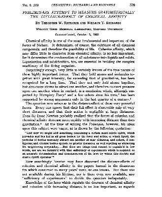 خرید و دانلود نسخه کامل کتاب Preliminary Attempt to Measure Gravimetrically the Distance-Effect of Chemical Affinity
