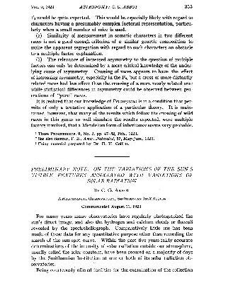 خرید و دانلود نسخه کامل کتاب Preliminary Note On the Variations of the Suns Visible Features Associated with Variations of Solar Radiation