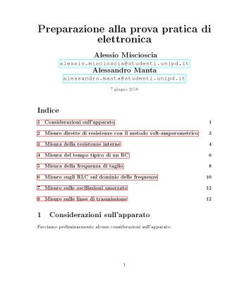 خرید و دانلود نسخه کامل کتاب Preparazione alla prova pratica di elettronica