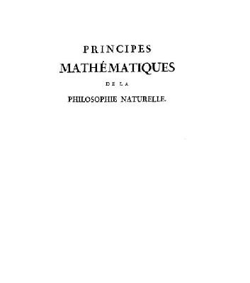 خرید و دانلود نسخه کامل کتاب Principes Mathematiques de la philosophie naturelle