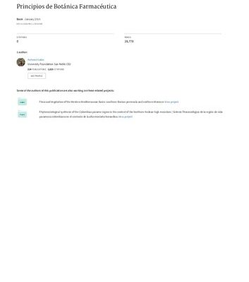 خرید و دانلود نسخه کامل کتاب Principios de botánica farmacéutica