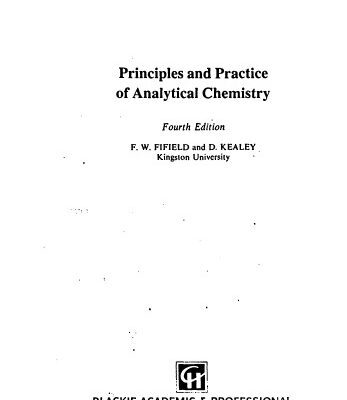 خرید و دانلود نسخه کامل کتاب Principles and practice of analytical chemistry