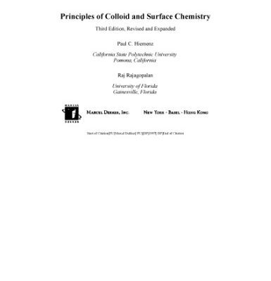 خرید و دانلود نسخه کامل کتاب Principles of colloid and surface chemistry