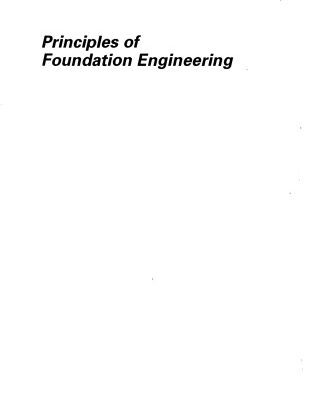 خرید و دانلود نسخه کامل کتاب Principles of Foundation Engineering
