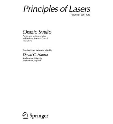 خرید و دانلود نسخه کامل کتاب Principles of lasers