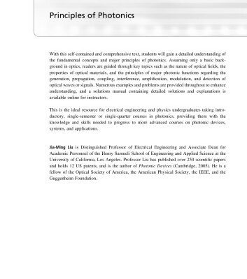 خرید و دانلود نسخه کامل کتاب Principles of Photonics
