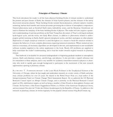 خرید و دانلود نسخه کامل کتاب Principles of Planetary Climate