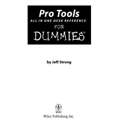 خرید و دانلود نسخه کامل کتاب Pro Tools All-in-One Desk Reference for Dummies