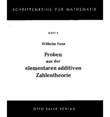خرید و دانلود نسخه کامل کتاب Proben aus der elementaren additiven Zahlentheorie