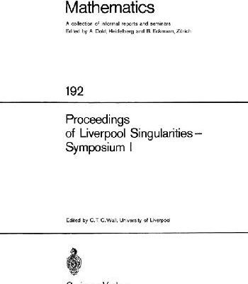 خرید و دانلود نسخه کامل کتاب Proceedings of Liverpool singularities – symposium I
