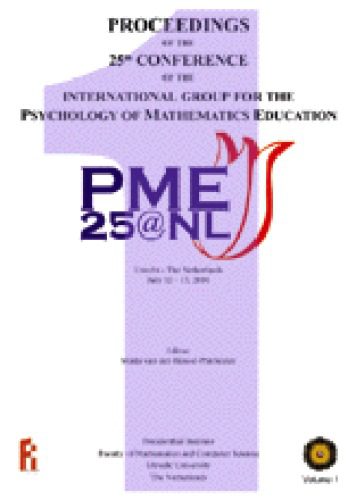 خرید و دانلود نسخه کامل کتاب Proceedings of the 25th Conference of the International Group for the Psychology of Mathematics Education Volume 1_68c70b8cd2130.jpeg خرید و دانلود نسخه کامل کتاب Proceedings of the 25th Conference of the International Group for the Psychology of Mathematics Education Volume 1