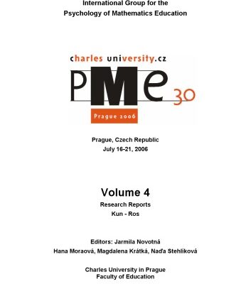 خرید و دانلود نسخه کامل کتاب Proceedings of the 30th Conference of the International Group for the Psychology of Mathematics Education Volume 4