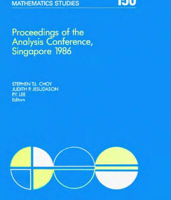 خرید و دانلود نسخه کامل کتاب Proceedings of the Analysis conference, Singapore 1986