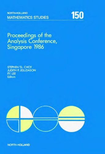 خرید و دانلود نسخه کامل کتاب Proceedings of the Analysis conference, Singapore 1986_68ceec1b3e057.jpeg خرید و دانلود نسخه کامل کتاب Proceedings of the Analysis conference, Singapore 1986