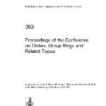 خرید و دانلود نسخه کامل کتاب Proceedings of the Conference on Orders, Group Rings and Related Topics