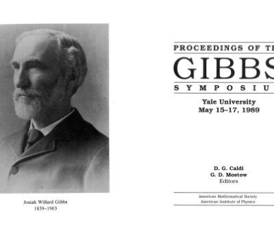 خرید و دانلود نسخه کامل کتاب Proceedings of the Gibbs Symposium: Yale University, May 15-17, 1989