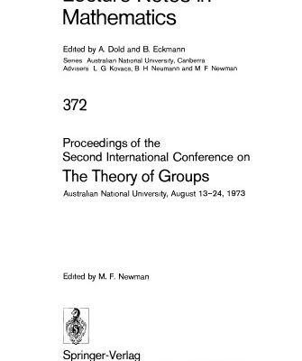 خرید و دانلود نسخه کامل کتاب Proceedings of the Second International Conference on The Theory of Groups