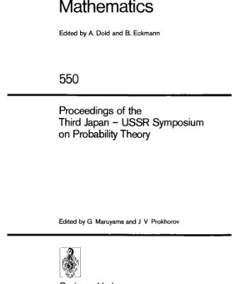 خرید و دانلود نسخه کامل کتاب Proceedings of the Third Japan — USSR Symposium on Probability Theory