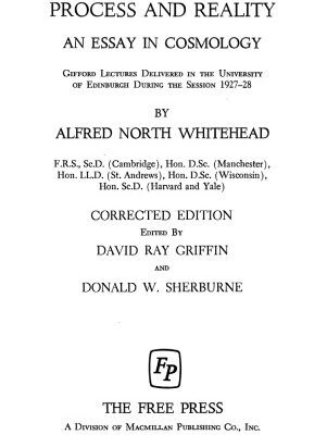 خرید و دانلود نسخه کامل کتاب Process and Reality: An Essay in Cosmology
