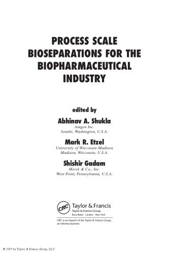 خرید و دانلود نسخه کامل کتاب Process scale bioseparations for the biopharmaceutical industry_68bea06ba17d0.jpeg خرید و دانلود نسخه کامل کتاب Process scale bioseparations for the biopharmaceutical industry