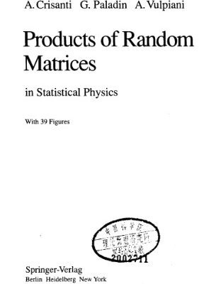خرید و دانلود نسخه کامل کتاب Products of Random Matrices: in Statistical Physics