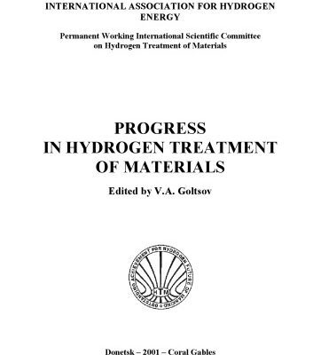 خرید و دانلود نسخه کامل کتاب Progress in Hydrogen treatment of materials