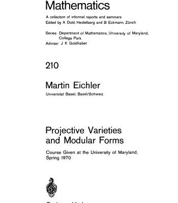 خرید و دانلود نسخه کامل کتاب Projective Varieties and Modular Forms