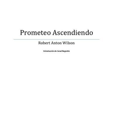 خرید و دانلود نسخه کامل کتاب Prometeo Ascendiendo ( Prometheus Rising )