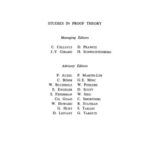 خرید و دانلود نسخه کامل کتاب Proof Theory and Logical Complexity: Vol. I (Studies in Proof Theory)