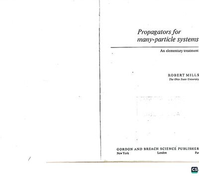 خرید و دانلود نسخه کامل کتاب Propagators for many-particle systems – An elementary treatment