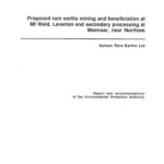 خرید و دانلود نسخه کامل کتاب Proposed rare earths mining and beneficiation at Mt Weld, Laverton and secondary processing at Meenaar, near Northam