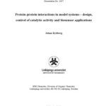 خرید و دانلود نسخه کامل کتاب Protein-protein interactions in model systems : design, control of catalytic activity and biosensor applications
