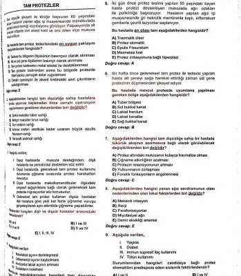 خرید و دانلود نسخه کامل کتاب Protetik Diş Tedavisi Çalışma Soruları