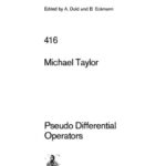 خرید و دانلود نسخه کامل کتاب Pseudo Differential Operators