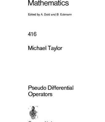خرید و دانلود نسخه کامل کتاب Pseudo Differential Operators