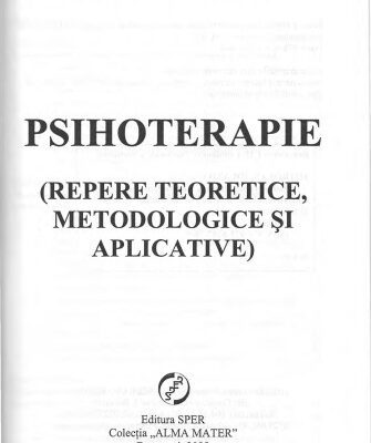 خرید و دانلود نسخه کامل کتاب Psihoterapie. Repere teoreteice, metodologice și aplicative