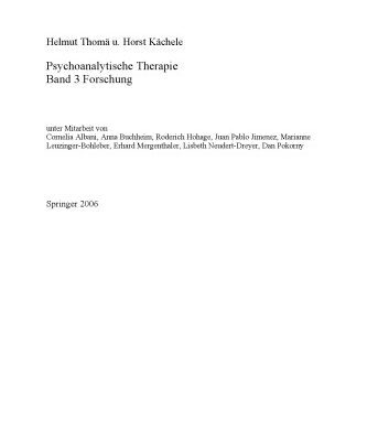 خرید و دانلود نسخه کامل کتاب Psychoanalytische Therapie: Forschung 3. Auflage