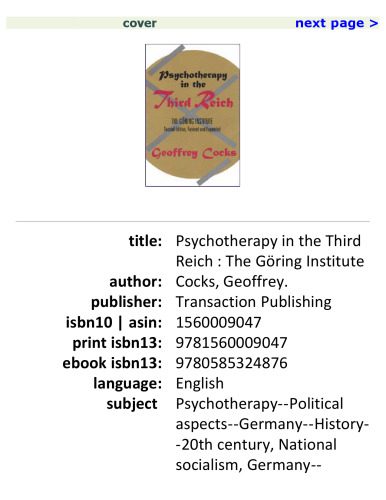 خرید و دانلود نسخه کامل کتاب Psychotherapy in the Third Reich_68bbba339124b.jpeg خرید و دانلود نسخه کامل کتاب Psychotherapy in the Third Reich