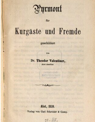 خرید و دانلود نسخه کامل کتاب Pyrmont für Kurgäste und Fremde