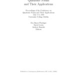 خرید و دانلود نسخه کامل کتاب Quadratic forms and their applications: proceedings of the Conference on Quadratic Forms and Their Applications, July 5-9, 1999, University College Dublin
