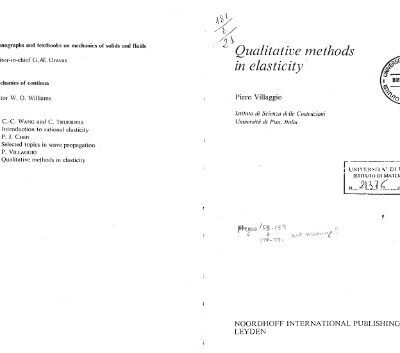 خرید و دانلود نسخه کامل کتاب Qualitative methods in elasticity