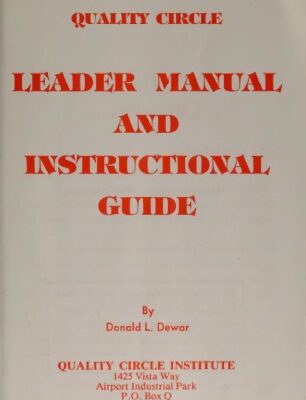 خرید و دانلود نسخه کامل کتاب Quality circle leader manual and instruction guide