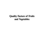 خرید و دانلود نسخه کامل کتاب Quality Factors of Fruits and Vegetables. Chemistry and Technology