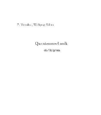 خرید و دانلود نسخه کامل کتاب Quantenmechanik 001
