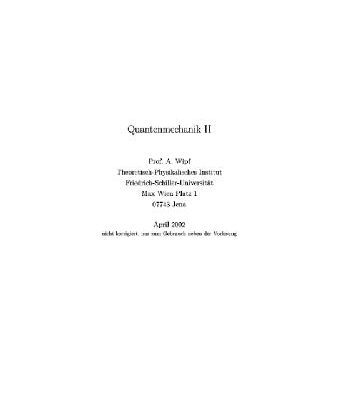 خرید و دانلود نسخه کامل کتاب Quantenmechanik 2
