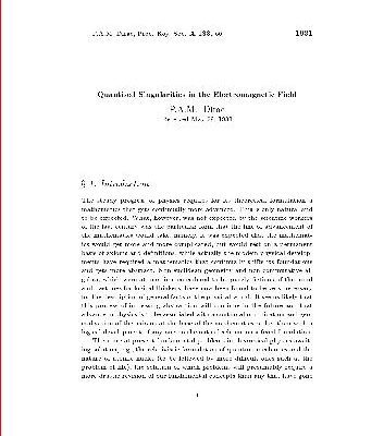 خرید و دانلود نسخه کامل کتاب Quantised Singularities in the Electromagnetic Field
